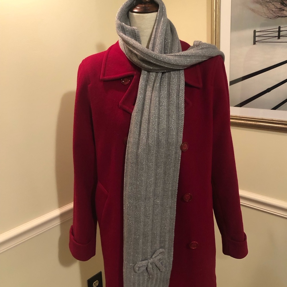 Kate Spade Silver Ribbed Knit Sweater - Picture 3 of 8